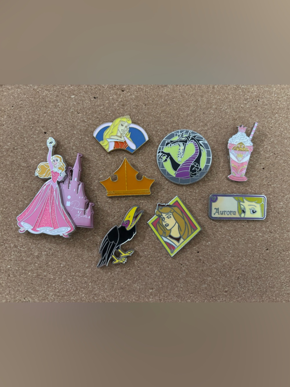 Disney Princess Sleeping Beauty Aurora Enamel Trading Pin Lot